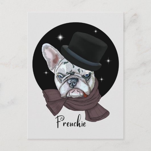 Bulldog Mooie. Franse Briefkaart (Voorkant)