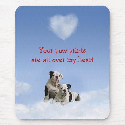 Bulldog Mousepad Muismat (Voorkant)