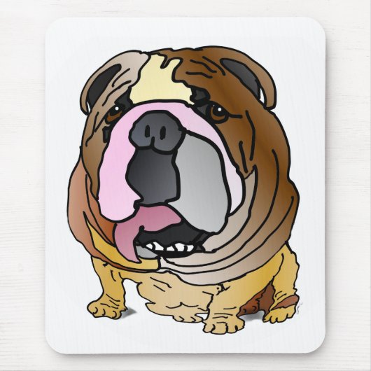 Bulldog Mousepad Muismat (Voorkant)