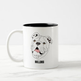 Bulldog mugs tweekleurige koffiemok