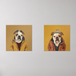 Bulldog Muurkunst Sets
