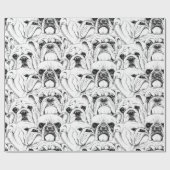 Bulldog naadloze papierbladen voor het verpakken v cadeaupapier (Vlak)