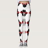 bulldog naam poot leggings (Voorkant)