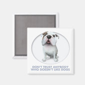 Bulldog (Nederlands) Trust Magneet (Voorkant / Achterkant)