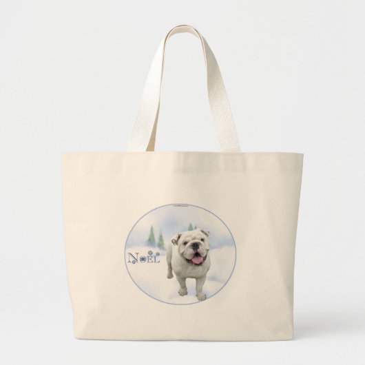 Bulldog Noel Bag Grote Tote Bag (Voorkant)