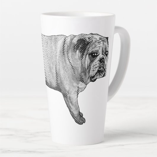 Bulldog Noel-Mok Latte Mok (Rechterhoek)
