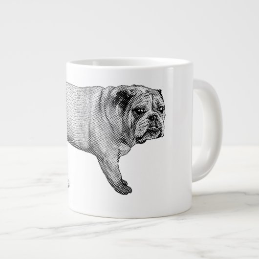 Bulldog Noel Mug Grote Koffiekop (Voorkant rechts)