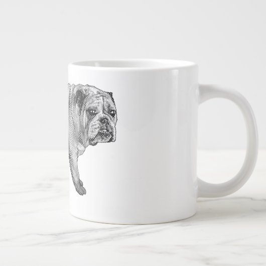 Bulldog Noel Mug Grote Koffiekop (Rechts)