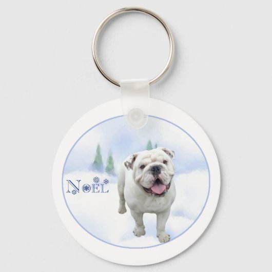 Bulldog Noel Sleutelhanger (Voorkant)