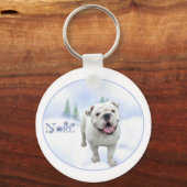 Bulldog Noel Sleutelhanger (Voorkant)