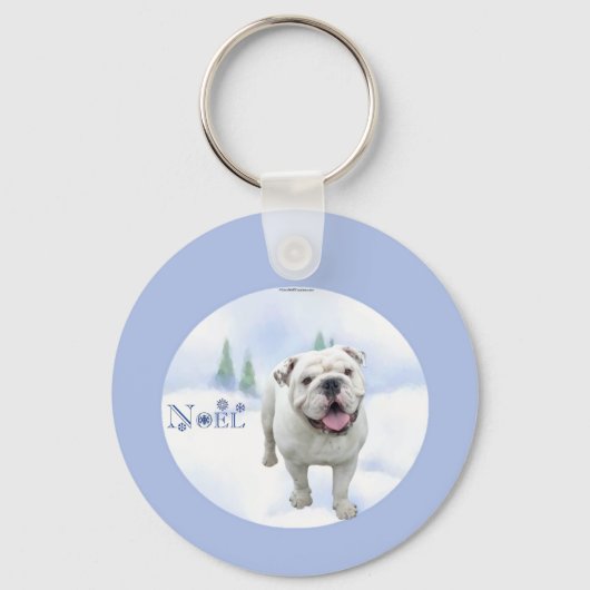 Bulldog Noel Sleutelhanger (Voorkant)