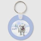 Bulldog Noel Sleutelhanger (Achterkant)