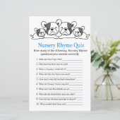 Bulldog Nursery Rhyme Quiz baby shower game (Staand voorkant)