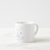 Bulldog Offical Dog Walker Cute Meme Bulldog Paw Espresso Kop (Voorkant rechts)