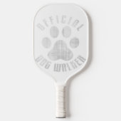 Bulldog Offical Dog Walker Cute Meme Bulldog Paw Pickleball Paddle (Voorkant)