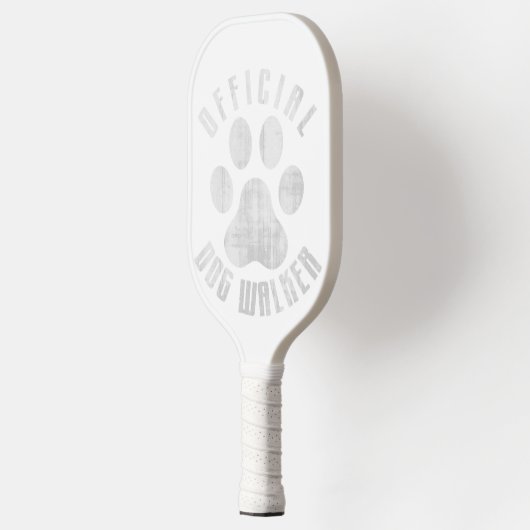 Bulldog Offical Dog Walker Cute Meme Bulldog Paw Pickleball Paddle (Links)