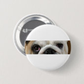 Bulldog Ogen Ronde Button 5,7 Cm (Voorkant /achterkant)