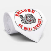 Bulldog Oil Well Service Stropdas (Opgerold)