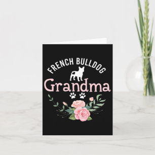 Bulldog Oma Cadeaus Schattige Hond Liefhebber Kers Kaart