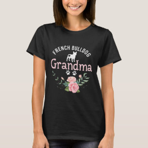 Bulldog Oma Cadeaus Schattige Hond Liefhebber Kers T-shirt