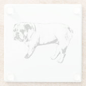 Bulldog Onderzetters Outline (Achterkant)