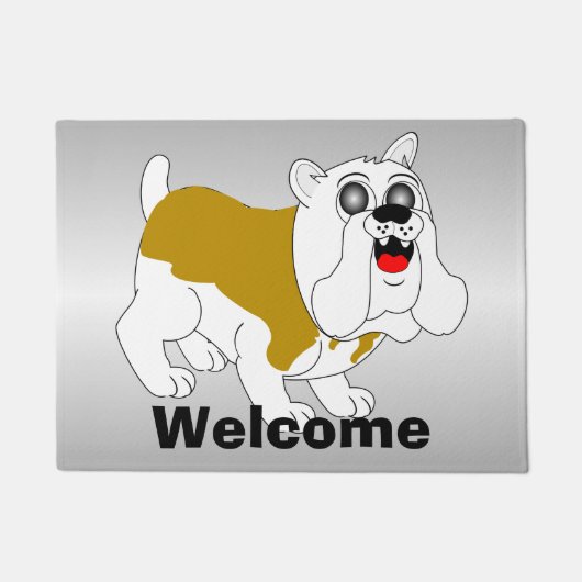 Bulldog-ontwerp Deurmat (Voorkant)