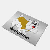 Bulldog-ontwerp Deurmat (Schuin)