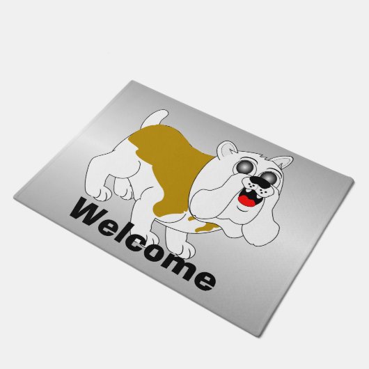 Bulldog-ontwerp Deurmat (Schuin)