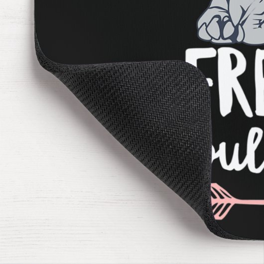 Bulldog ontwerp voor een Franse eigenaar Muismat (Hoek)