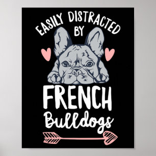 Bulldog ontwerp voor een Franse eigenaar Poster