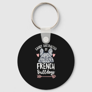 Bulldog ontwerp voor een Franse eigenaar Sleutelhanger