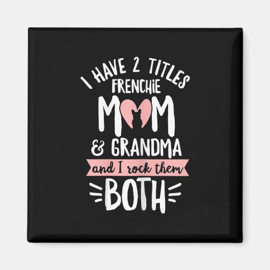 Bulldog ontwerp voor uw franchise oma magneet (Voorkant)