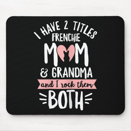 Bulldog ontwerp voor uw franchise oma muismat (Voorkant)