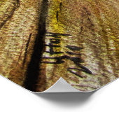 Bulldog op de stoep poster (Hoek)