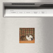 bulldog op een bank magneet (Insitu (Vaatwasser))