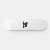 Bulldog op een skateboard - Kies achtergrondkleur (Horizontaal)