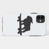 Bulldog op een skateboard - Kies achtergrondkleur Case-Mate iPhone Case (Achterkant (horizontaal))
