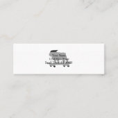 Bulldog op een skateboard - Kies achtergrondkleur Mini Visitekaartje (Voorkant)