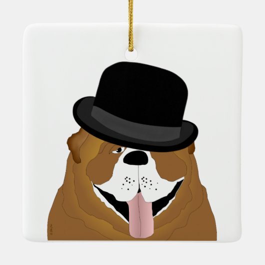 Bulldog Ornament (Achterkant)