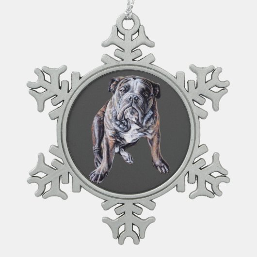 Bulldog Ornament Specialized English Bulldog Gift (Voorkant)