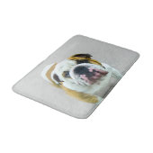 Bulldog Painting - Cute Original Dog Art Badmat (Gekanteld)