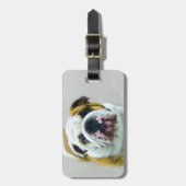 Bulldog Painting - Cute Original Dog Art Bagagelabel (Voorkant verticaal)