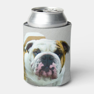 Bulldog Painting - Cute Original Dog Art Blikjeskoeler