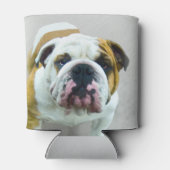 Bulldog Painting - Cute Original Dog Art Blikjeskoeler (Achterkant)