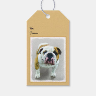 Bulldog Painting - Cute Original Dog Art Cadeaulabel