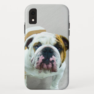 Bulldog Painting - Cute Original Dog Art Case-Mate iPhone Case