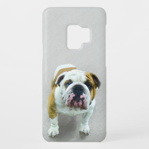 Bulldog Painting - Cute Original Dog Art Case-Mate Samsung Galaxy S9 Hoesje