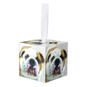 Bulldog Painting - Cute Original Dog Art Decoratie