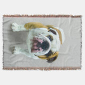 Bulldog Painting - Cute Original Dog Art Deken (Voorkant)