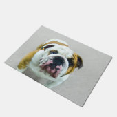 Bulldog Painting - Cute Original Dog Art Deurmat (Schuin)